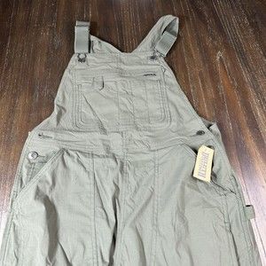 Duluth Trading Heirloom Gardening Bib Overalls Green Womens Medium NWT